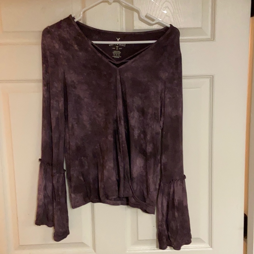 Long sleeve tye dye top